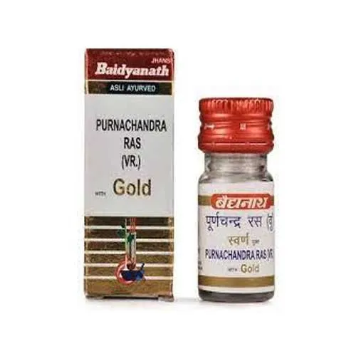 Purnachandra Ras Vr Swarna Yukta 10 Tablets Baidyanath