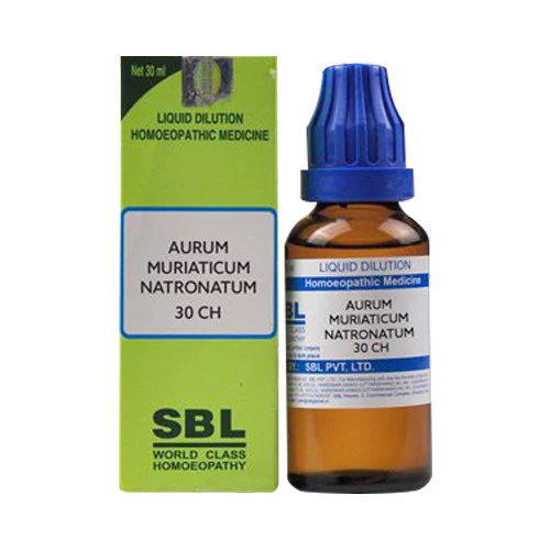 SBL Aurum Muriaticum Natronatum Dilution 30 CH Bottle of 30 ML