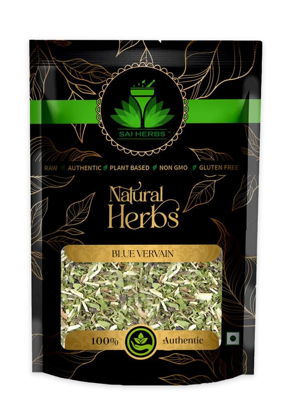 SAI HERBS Blue Vervain Powder  Verbena Officinalis Powder Packet of 500 GM