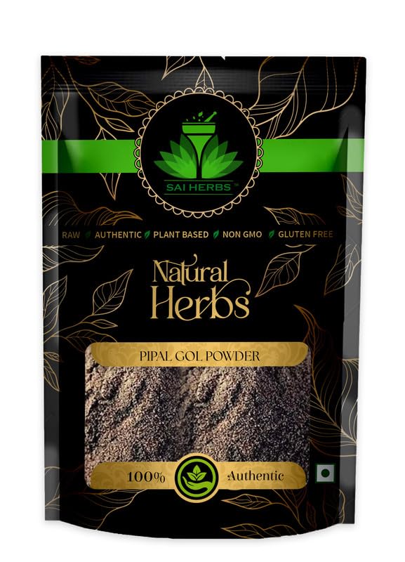 SAI HERBS Pipal Gol Powder  Pipli Gol Powder  Pippali Gol Powder  Chavya Powder  Pepper Powder  Thippli Powder  Peepri Powder  Pipili Powder Packet of 1 GM