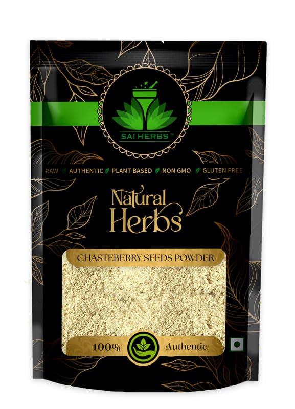 SAI HERBS Chasteberry Seeds Powder  Vitex Agnus Powder  Castus Powder  Monks Pepper Powder Packet of 100 GM