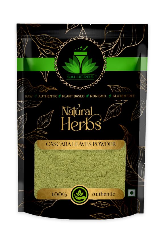 SAI HERBS Cascara Leaves Powder Packet of 100 GM