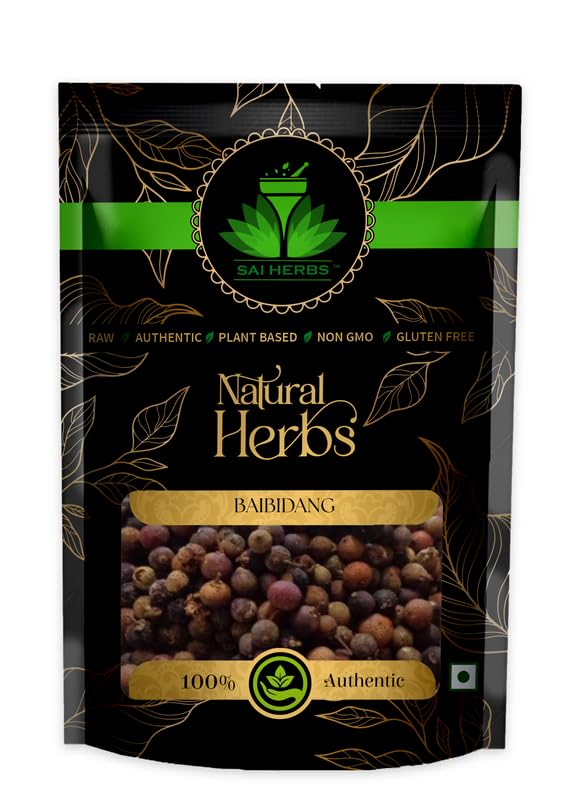 SAI HERBS Embelia Ribes  False Black Pepper Packet of 100 GM