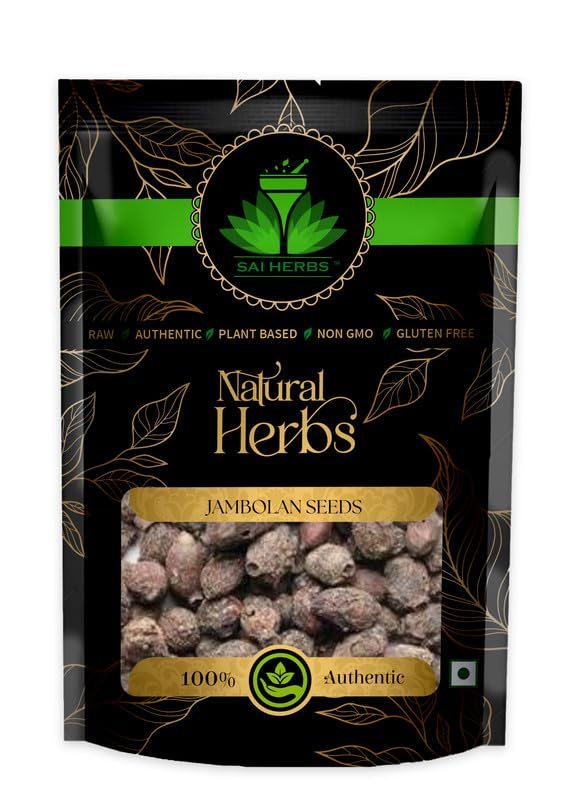 SAI HERBS Jambolan Seeds  TukhmeJaman Packet of 100 GM