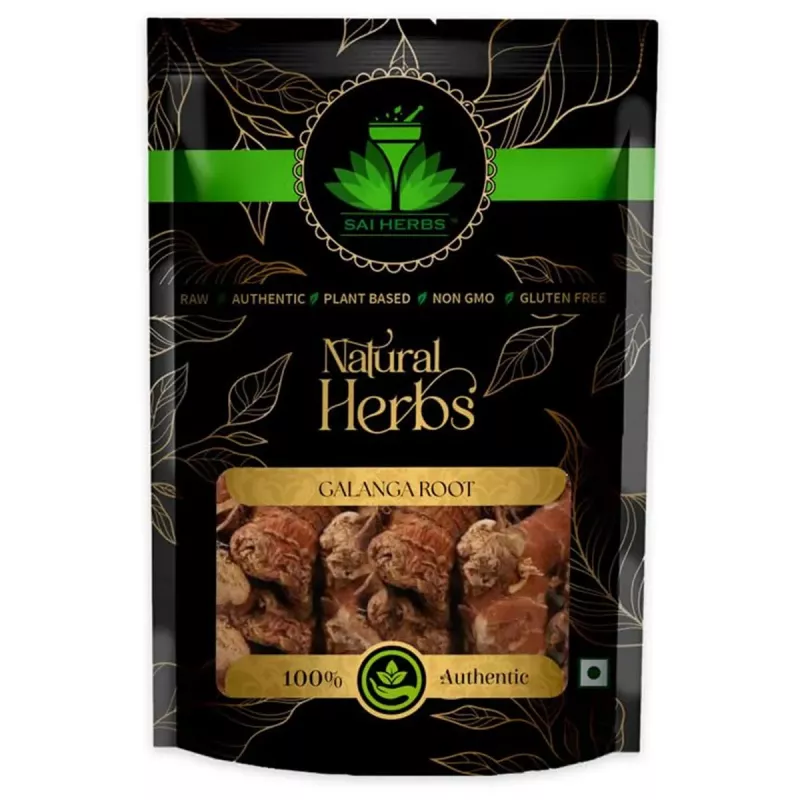 SAI HERBS Galanga Root  Greater Galanga Packet of 100 GM