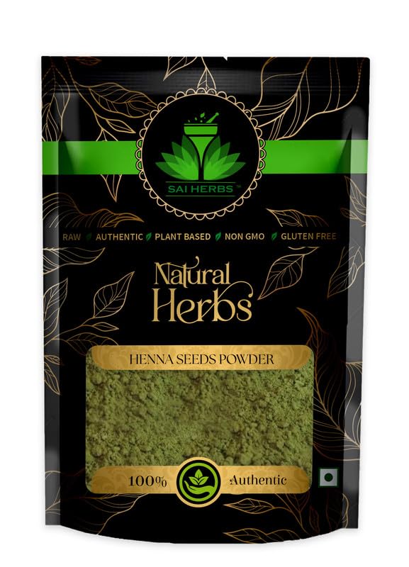 SAI HERBS Henna Seeds Powder  TukhmeHina Powder packet of 100 GM