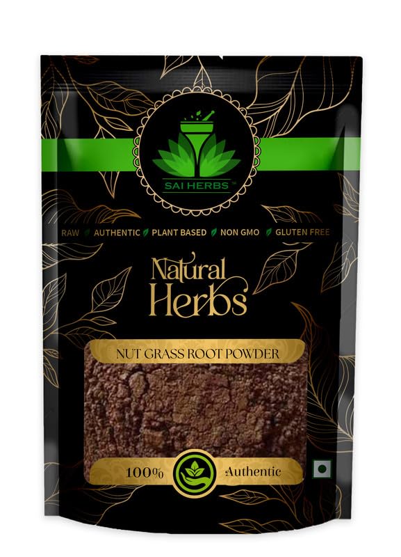 SAI HERBS Nut Grass Root Powder packet of 100 GM