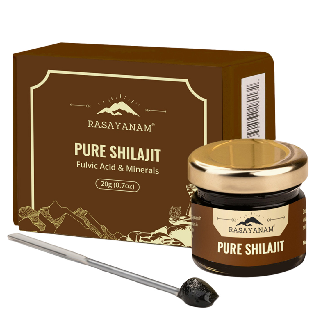 Rasayanam Pure Original Himalayan Shilajit Jar of 20 GM