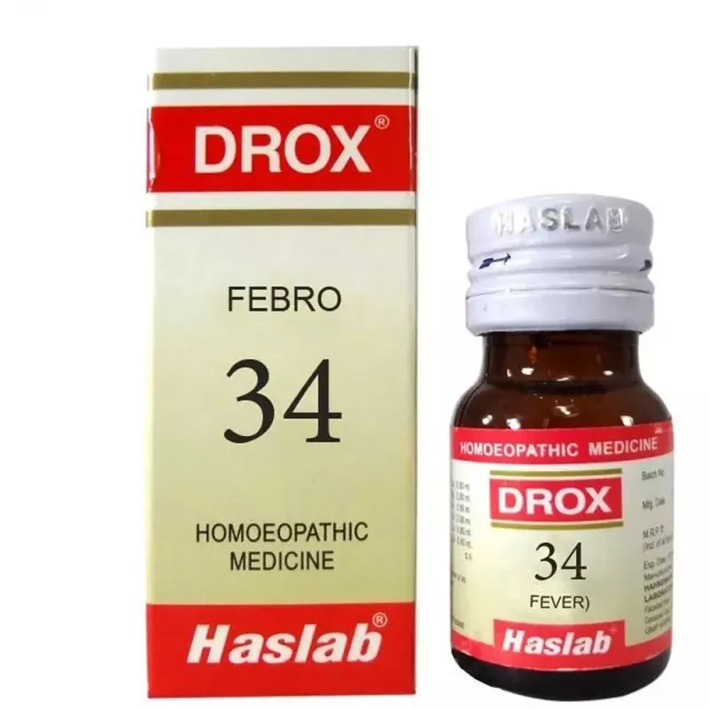 Haslab DROX 34 Febro Drops  Fever Bottle of 30 ML