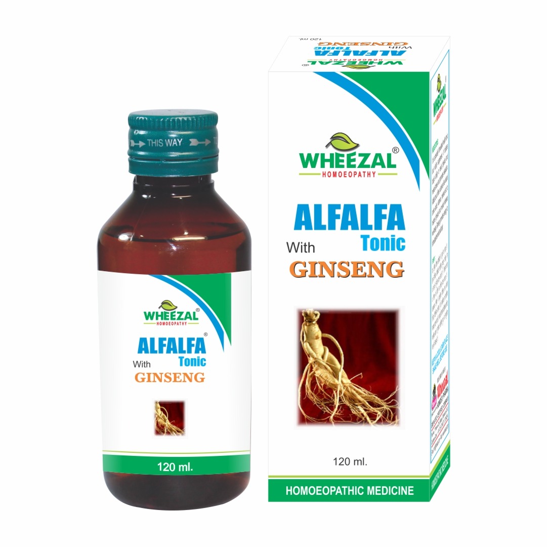 Wheezal Alfalfa With Ginseng Bottle of 120 ML