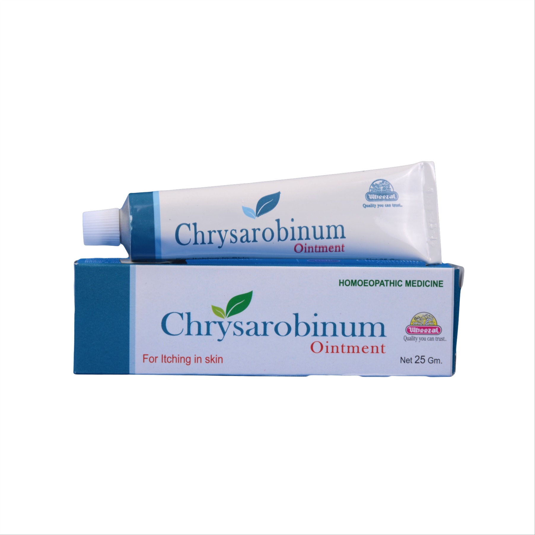 Wheezal Chrysarobinum Ointment Tube of 25 GM
