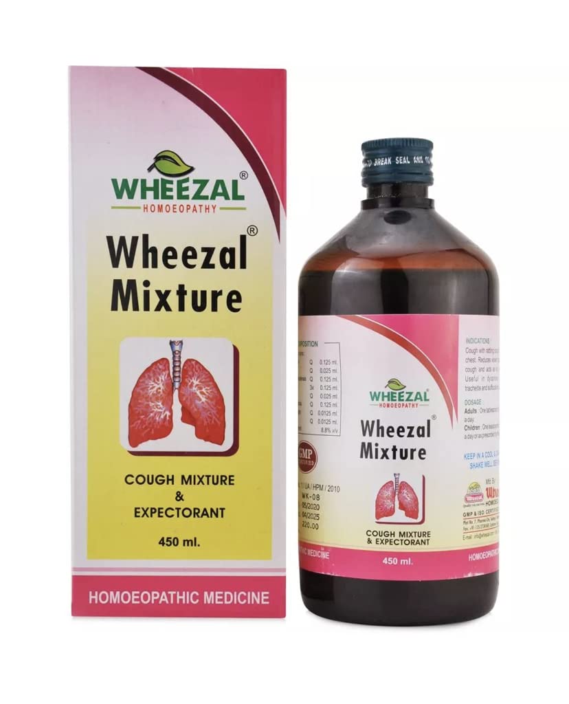 Wheezal Cough Mixture 450ml Pack of 2 Bottle of 900 ML