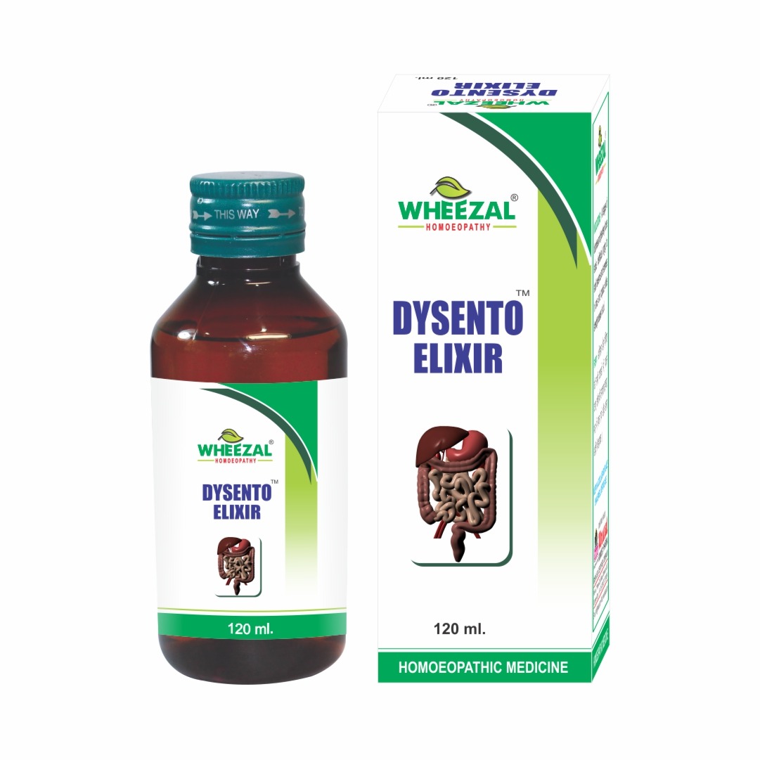 Wheezal Dysento Elixir Syrup Bottle of 120 ML