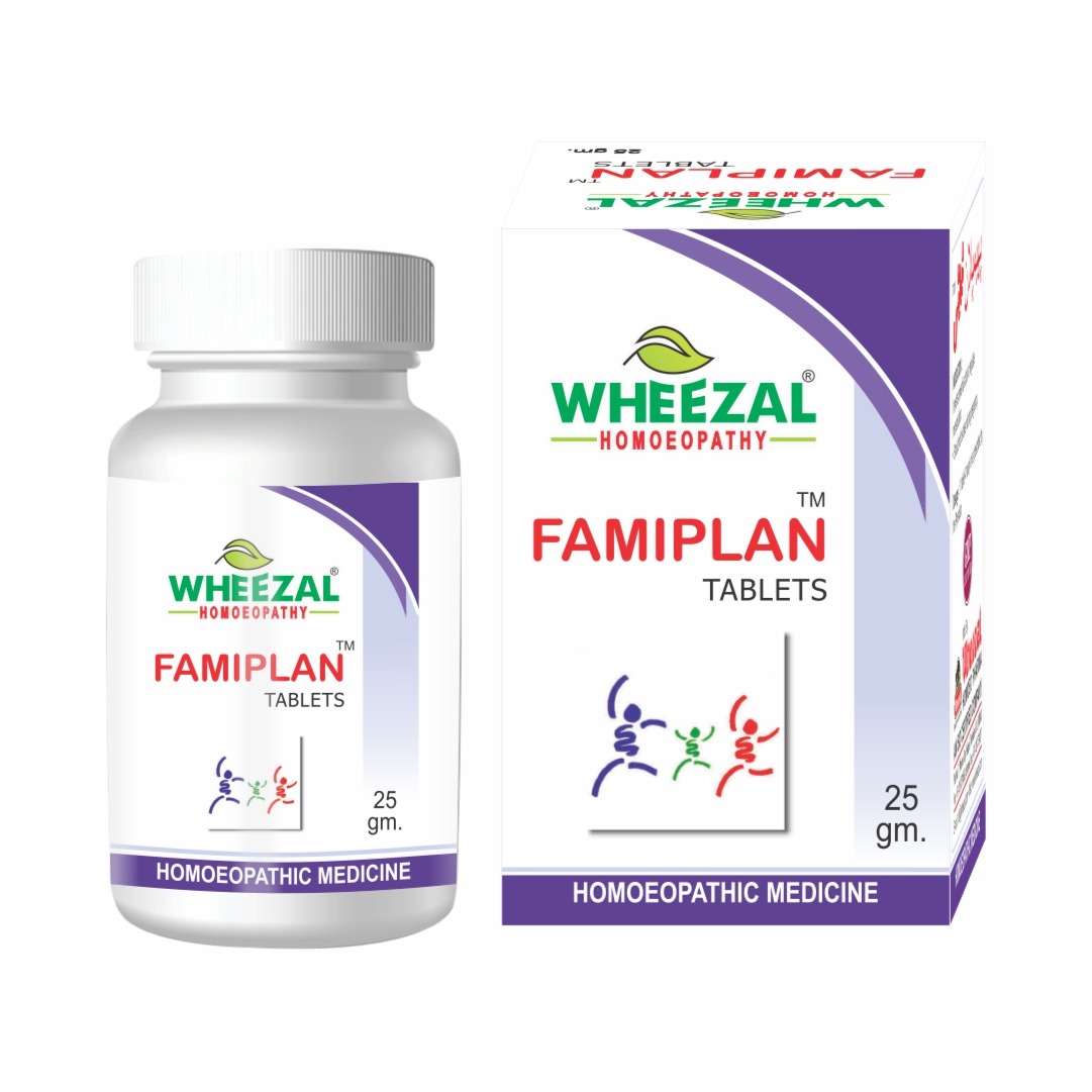Wheezal Famiplan Tablets Jar of 25 GM