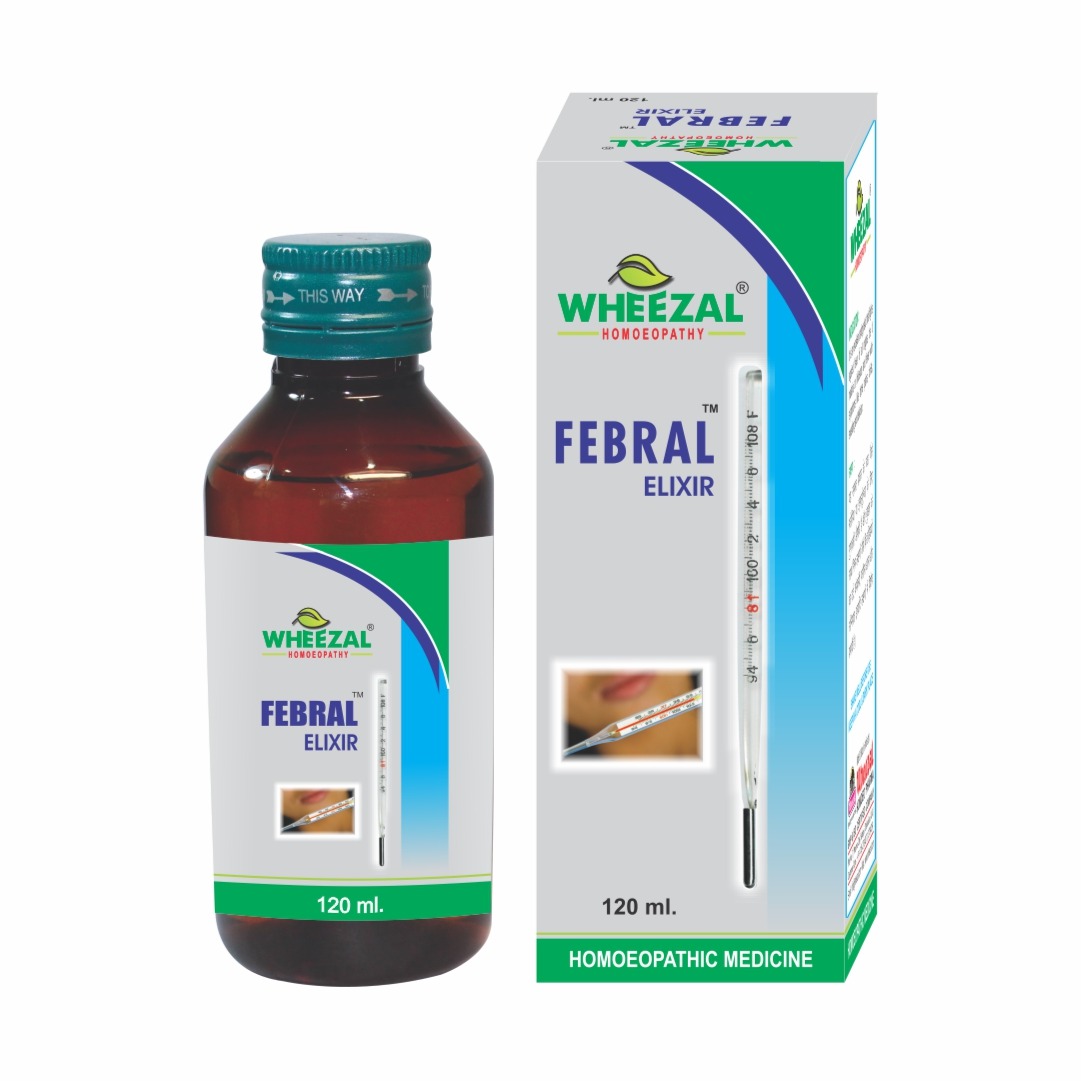 Wheezal Febral Elixir Syrup Bottle of 120 ML