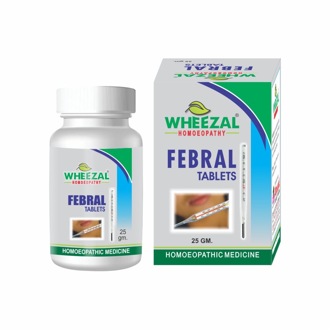 Wheezal Febral Tablets Jar of 25 GM