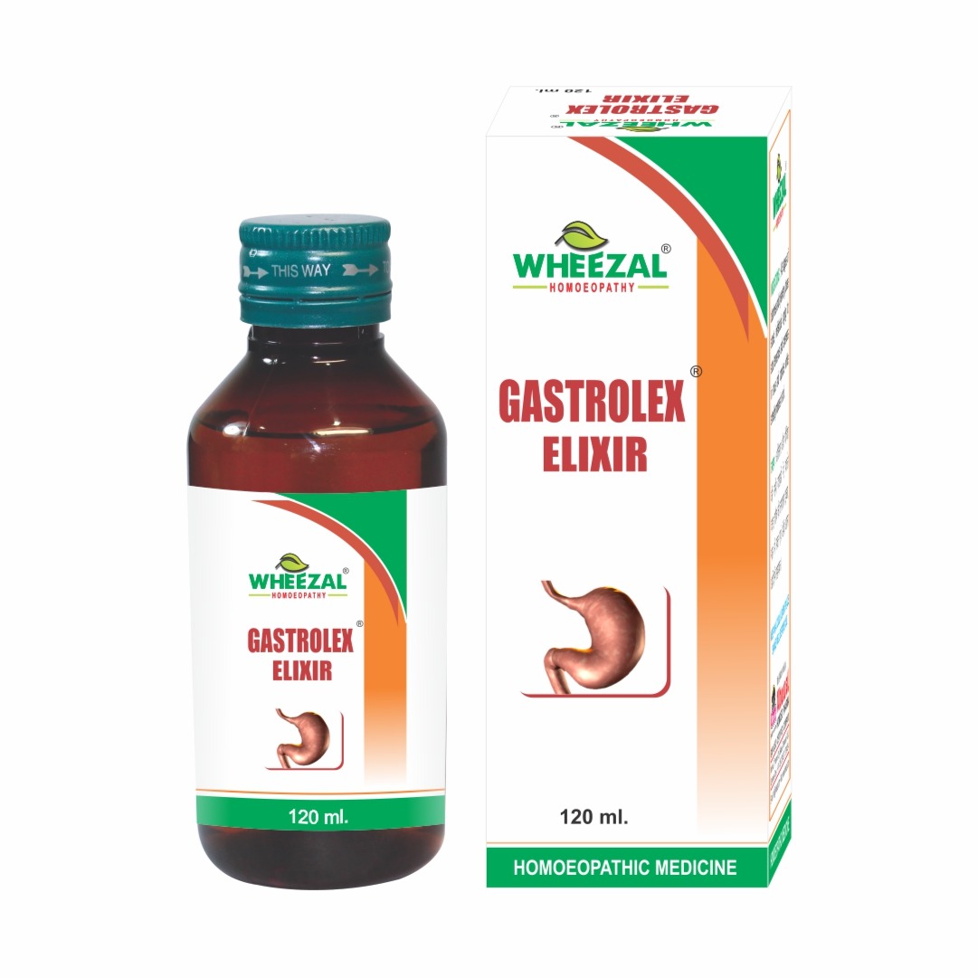 Wheezal Gastrolex Elixir Syrup Bottle of 120 ML