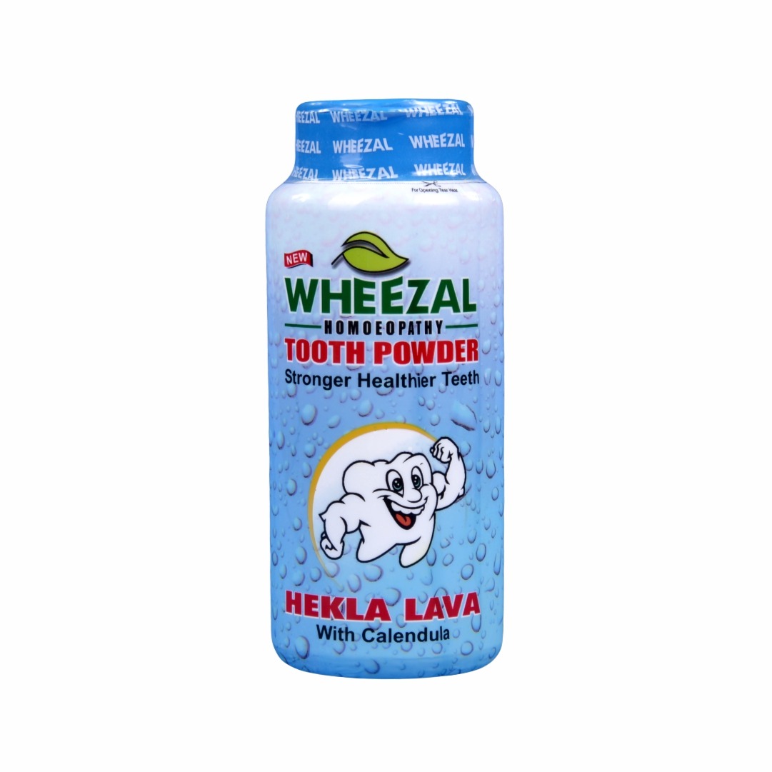 Wheezal Hekla Lava Tooth Powder Bottle of 100 GM