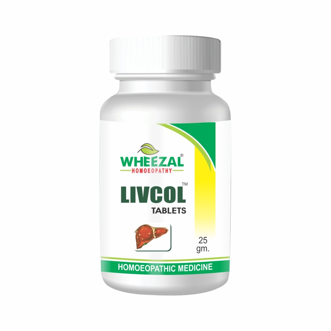 Wheezal Livcol Tablets Jar of 25 GM
