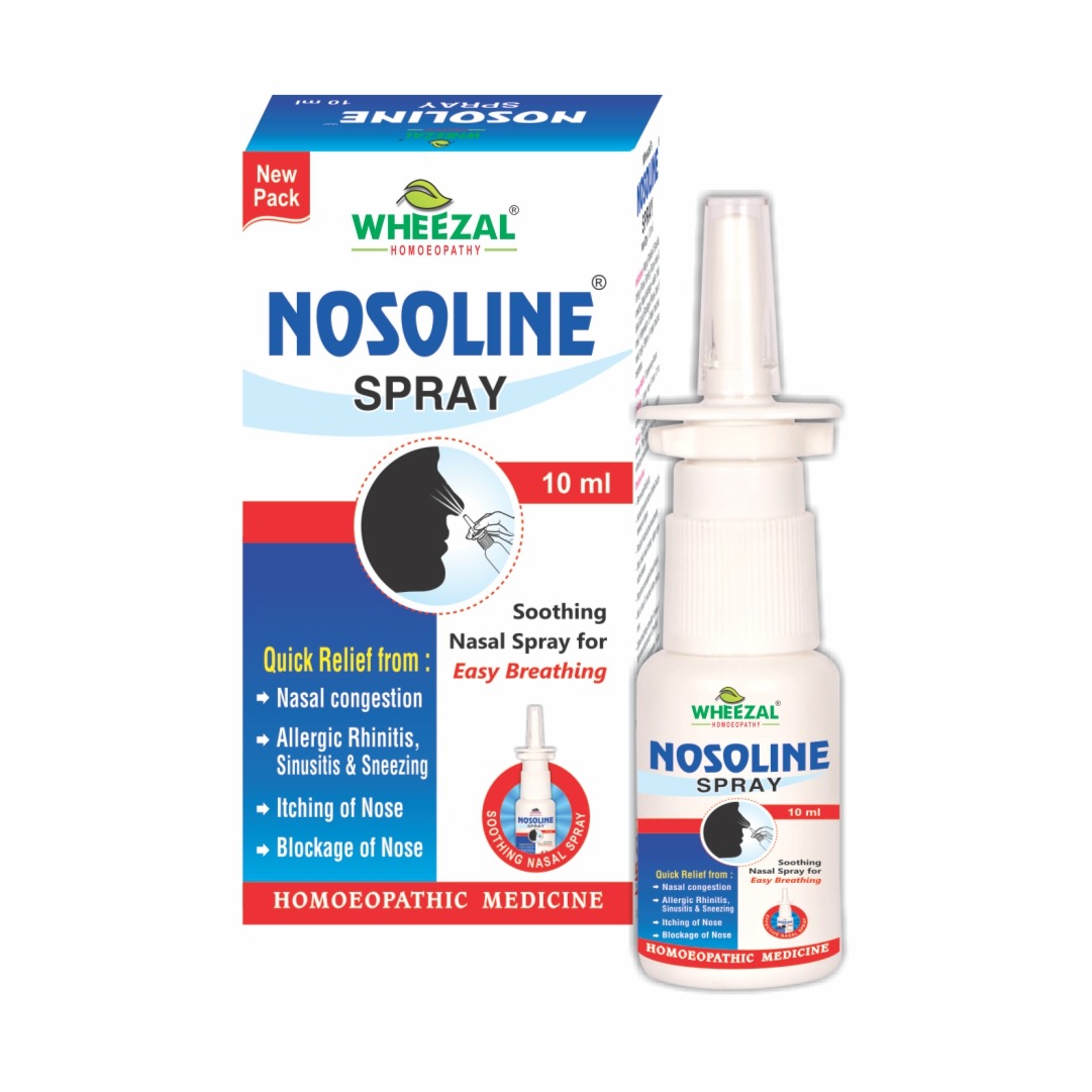 Wheezal Nosolin Spray Bottle of 10 ML