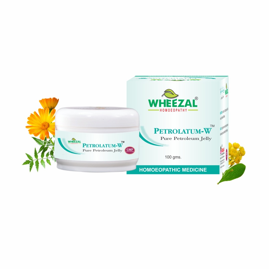 Wheezal PetrolatumW Pure Petroleum Jelly Jar of 100 GM