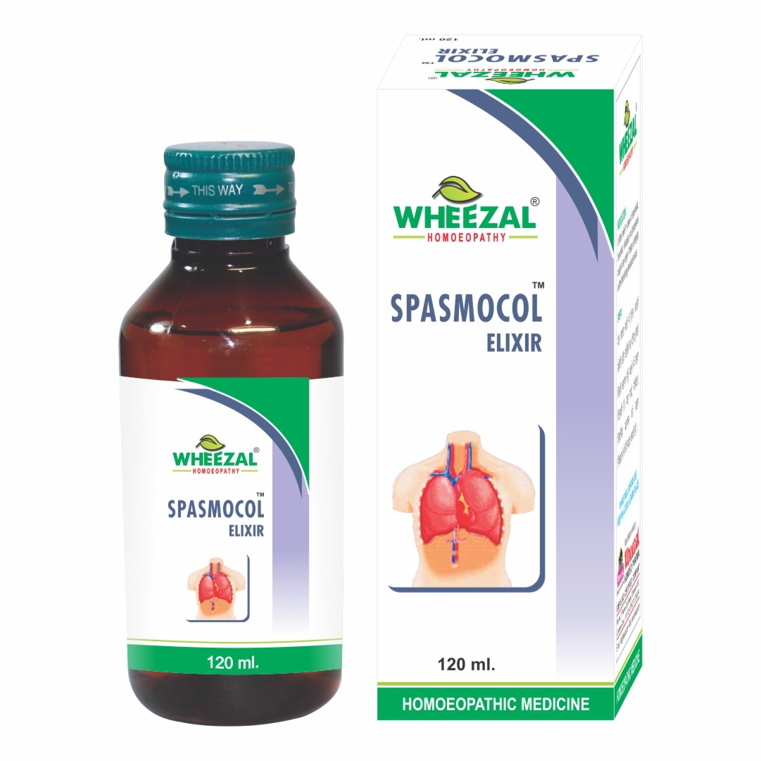 Wheezal Spasmocol Elixir Syrup Bottle of 120 ML