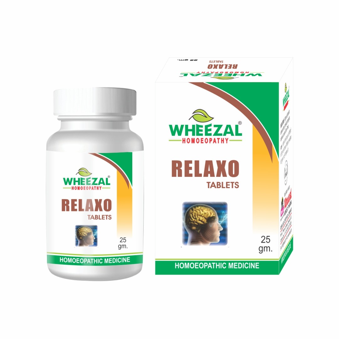 Wheezal Relaxo Tablets Jar of 25 GM