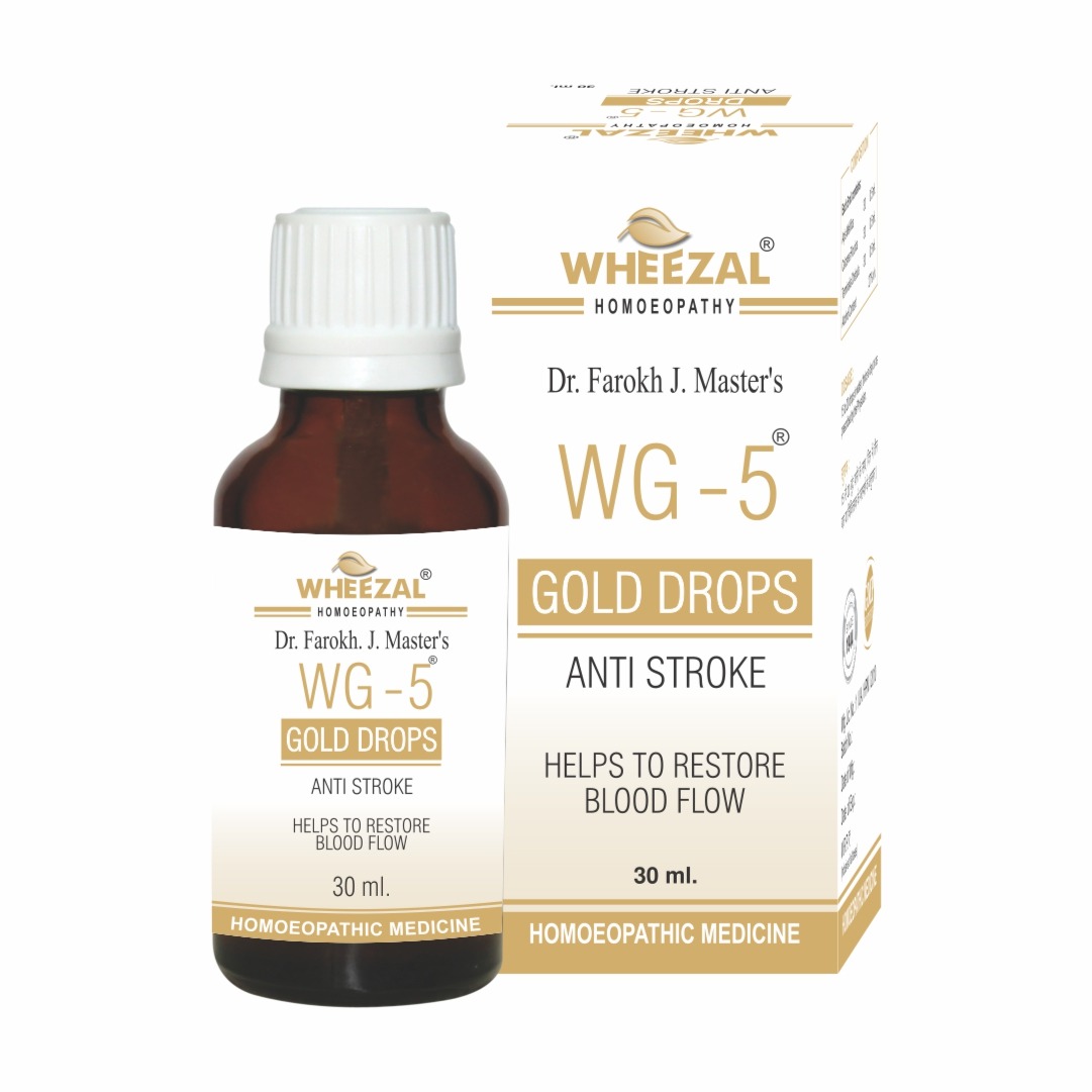 Wheezal WG 5 Gold Drops Anti Stroke Bottle of 30 ML