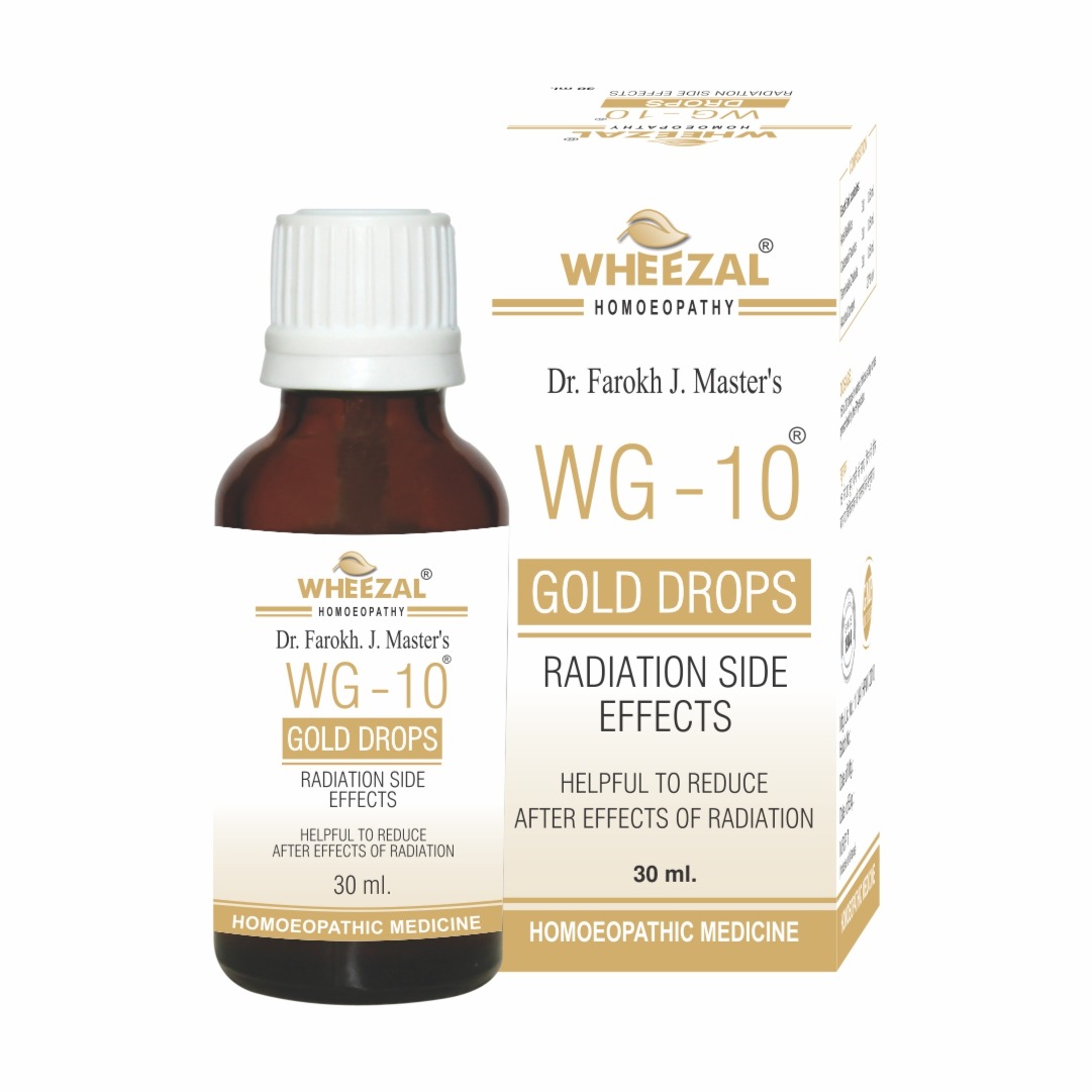 Wheezal WG 10 Gold Drops Radiation Side Effects Bottle of 30 ML