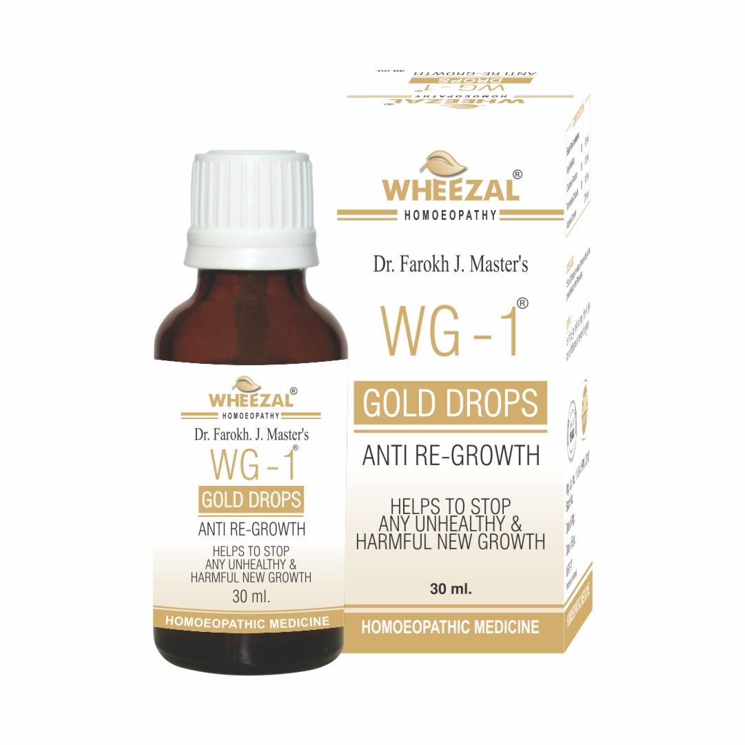 Wheezal WG 1 Gold Drops Anti Re Growth Bottle of 30 ML