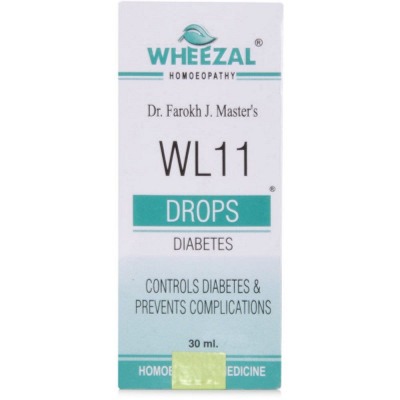 Wheezal WL11 Diabetes Drops 30ml Pack of 2 Bottle of 60 ML
