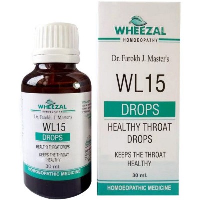 Wheezal WL15 Healthy Throat Drops 30ml Pack of 2 Bottle of 60 ML