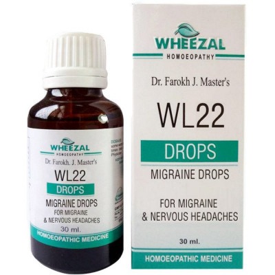 Wheezal WL22 Migraine Drops Bottle of 30 ML