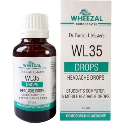 Wheezal WL35 Students Headache Drops Bottle of 30 ML