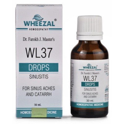 Wheezal WL37 Sinusitis Drops Bottle of 30 ML