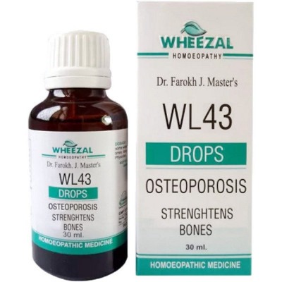 Wheezal WL43 Osteoporosis Drops 30ml Pack of 2 Bottle of 60 ML