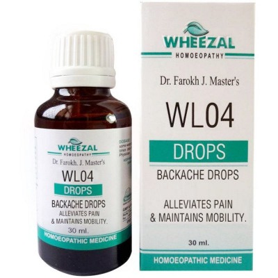 Wheezal WL4 Backache Drops Bottle of 30 ML