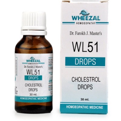 Wheezal WL51 Cholestrol Drops Bottle of 30 ML