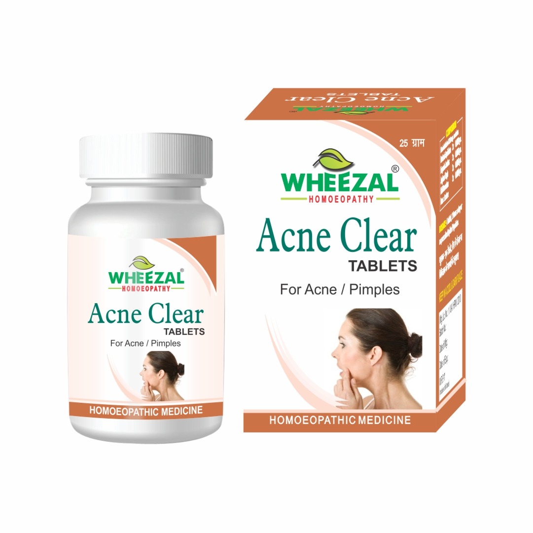 Wheezal Acne Clear Tablets Jar of 25 GM