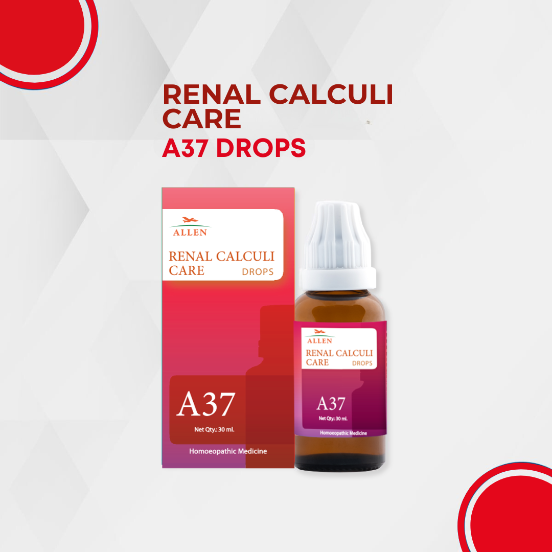 Allen A37 Renal Calculi Drops 30ml Pack of 2 Bottle of 60 ML
