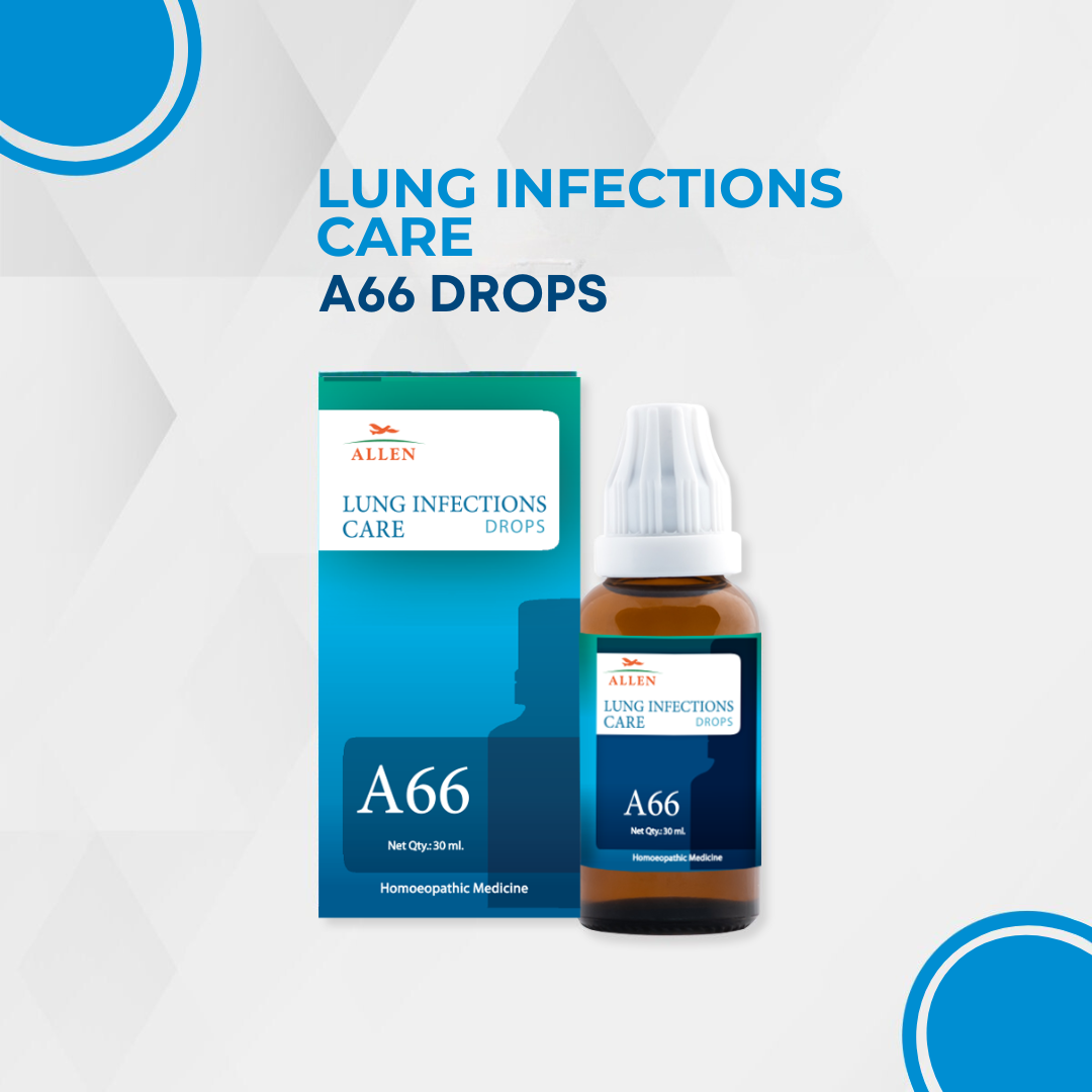Allen A66 Lung Infection Drops 30ml Pack of 2 Bottle of 60 ML