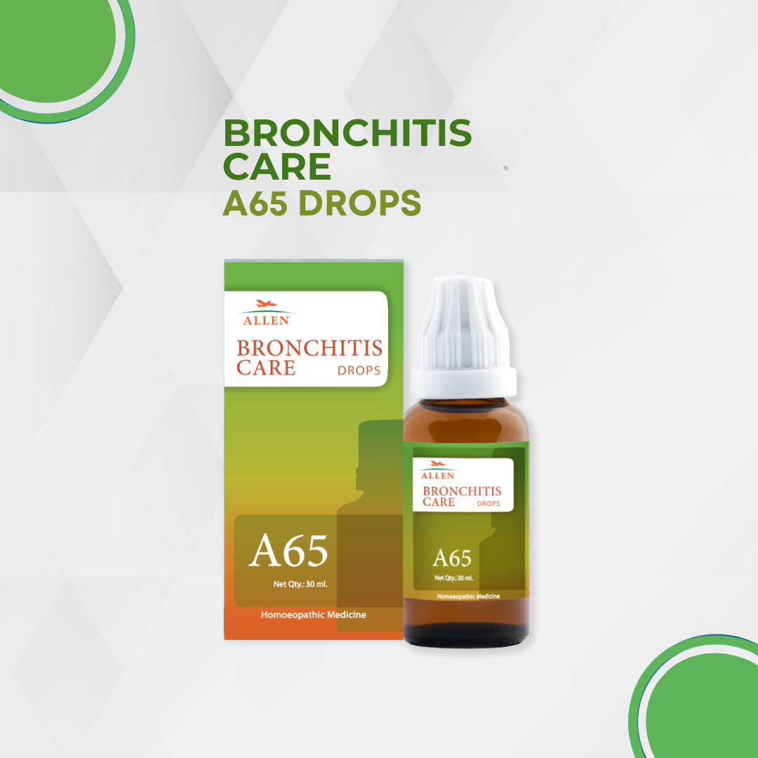 Allen A65 Bronchitis Drops 30ml Pack of 2 Bottle of 60 ML