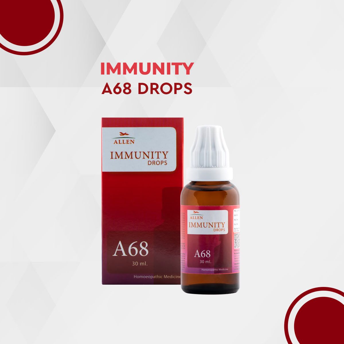Allen A68 Immunity Drops 30ml Pack of 2 Bottle of 60 ML