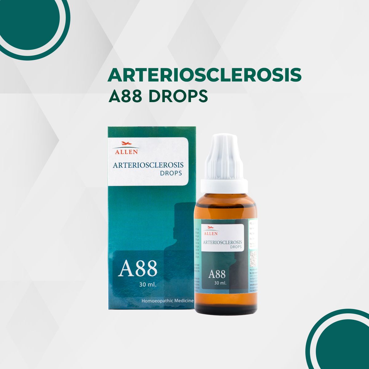 Allen A88 Arteriosclerosis Drops 30ml Pack of 2 Bottle of 60 ML