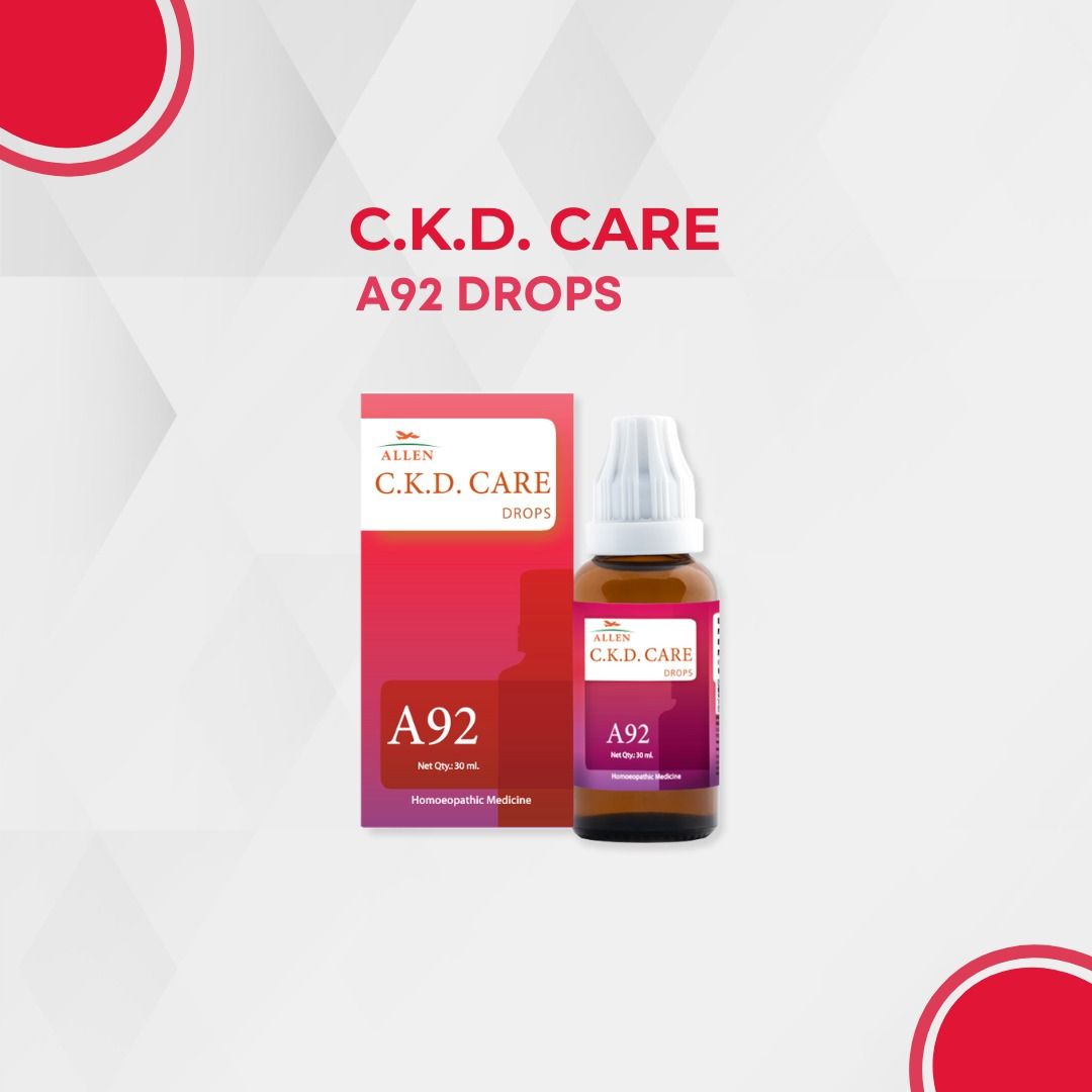 Allen A92 Chronic Kidney Diseases CKD Drops 30ml Pack of 2 Bottle of 60 ML