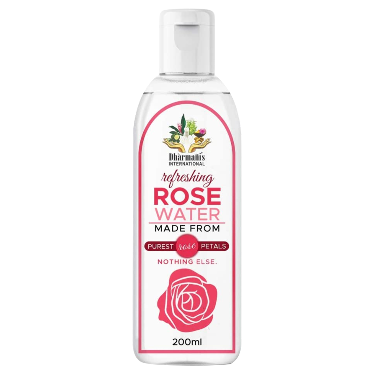 Dharmanis International Pure  Natural Rose water Bottle of 200 ML