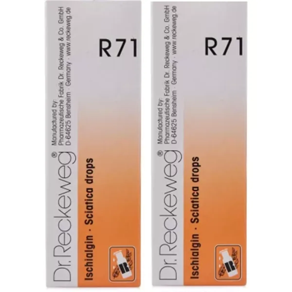 Dr Reckeweg R71 Ischialgin  pack of 2 Bottle of 44 ML
