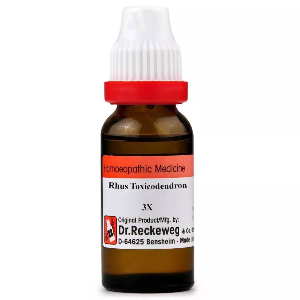 Dr Reckeweg Rhus Toxicodendr 3X Bottle of 11 ML