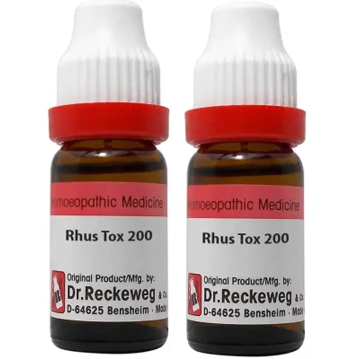 Dr Reckeweg Rhus Toxicodendr 200CH   pack of 2 Bottle of 22 ML