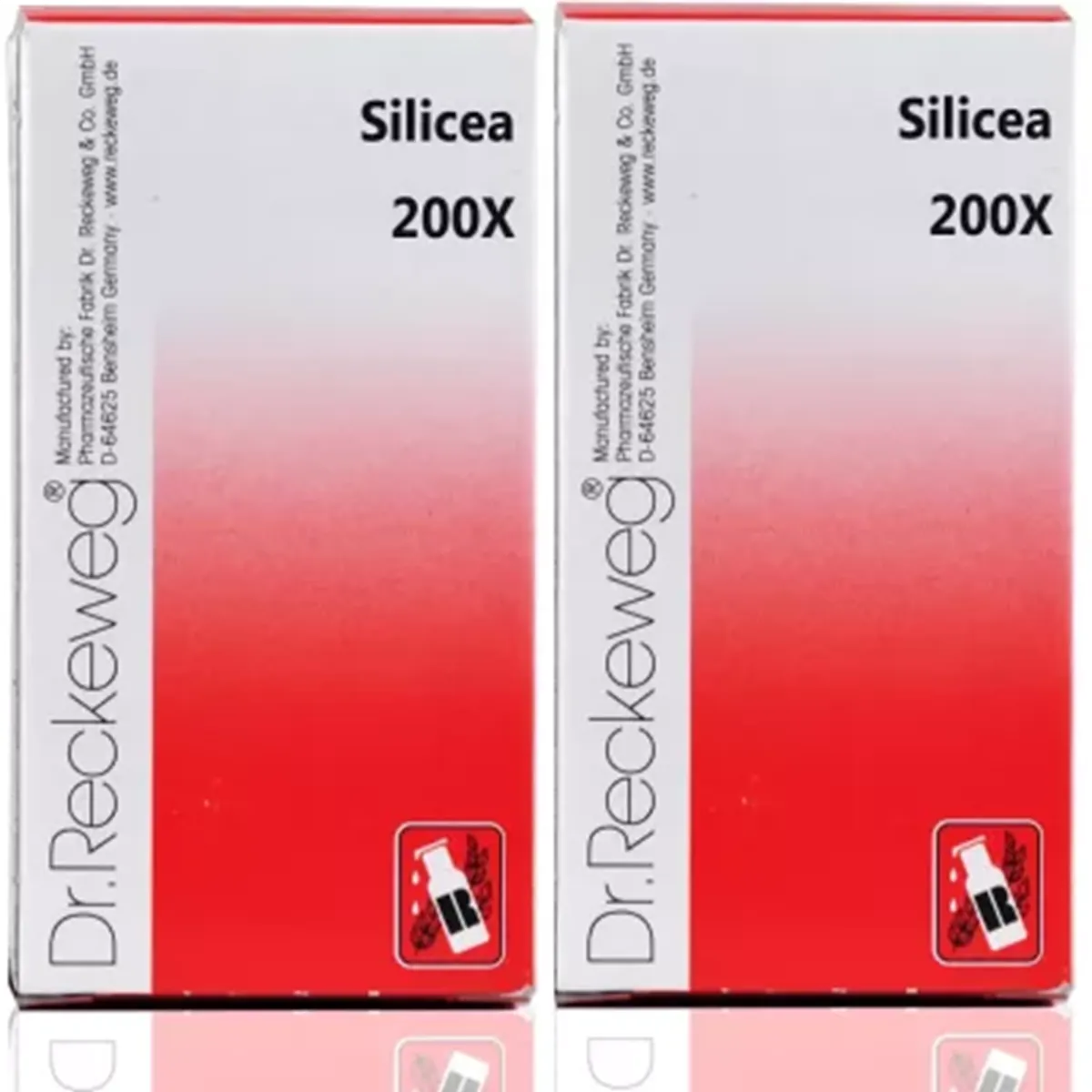 Dr Reckeweg Silicea 200X  pack of 2 Jar of 40 GM